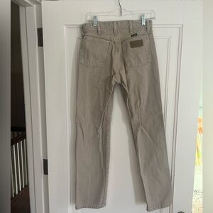Wrangler Khaki Straight-Leg Jeans